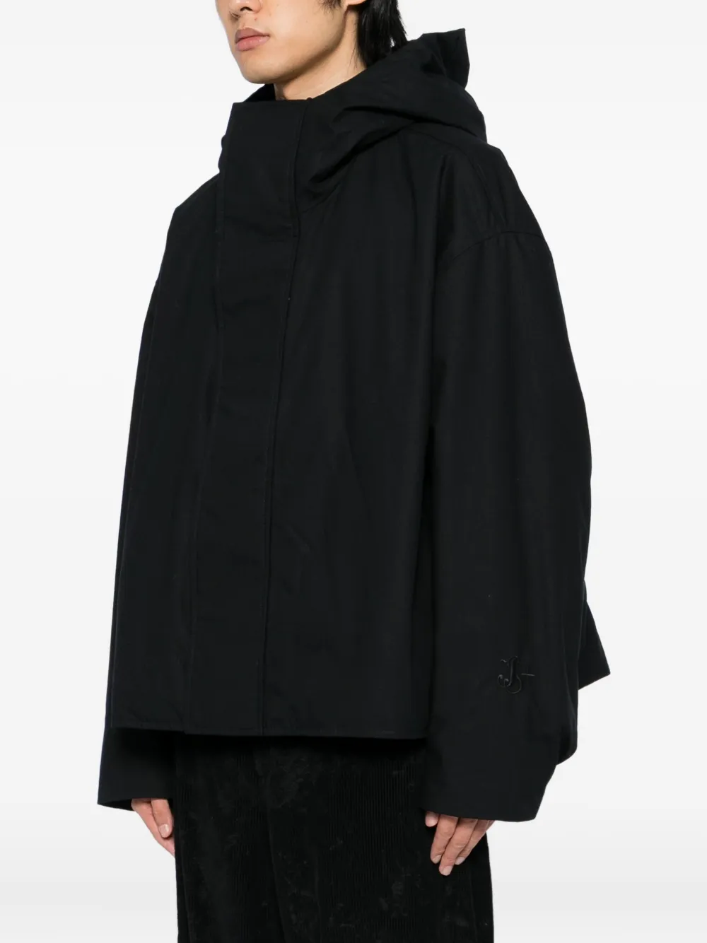 JIL SANDER+ Katoenen jack Zwart