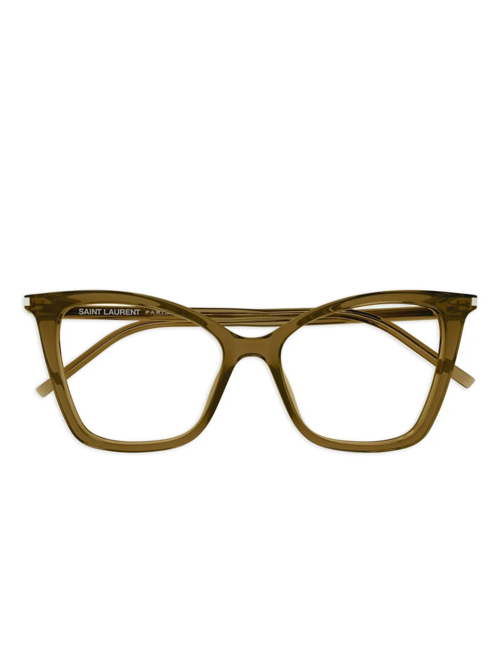 Saint Laurent Eyewear Bril met cat-eye montuur Bruin