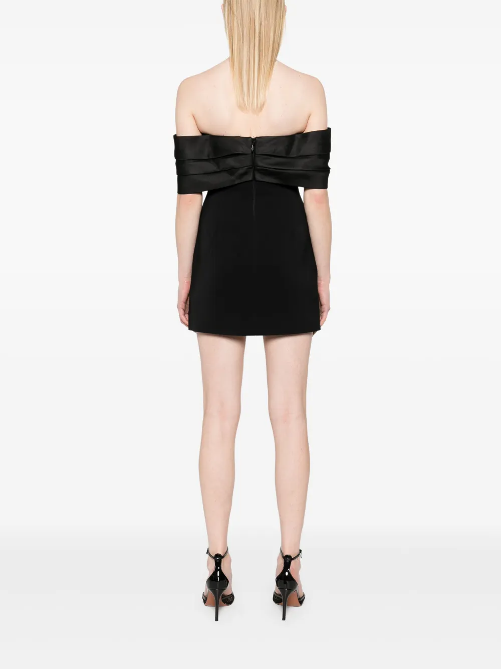 Shop Anine Bing Fleur Mini Dress In Black