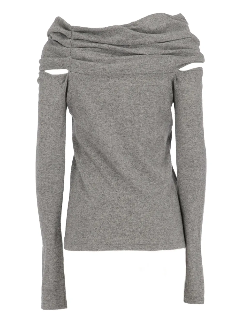 Balenciaga Pre-Owned 2010s off-shoulder trui - Grijs