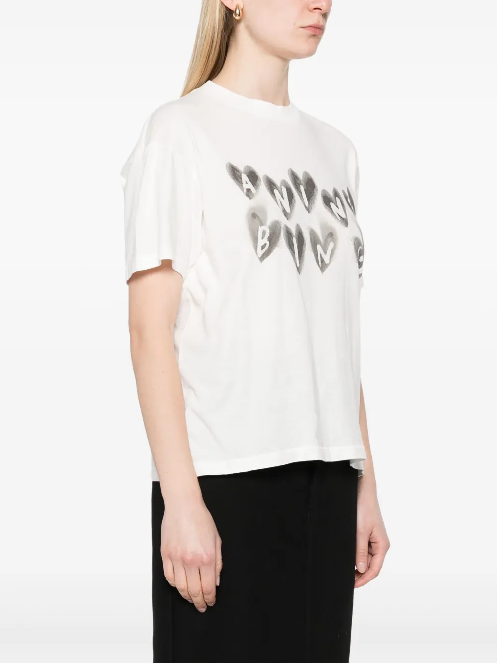 ANINE BING CADE HEARTS T-SHIRT