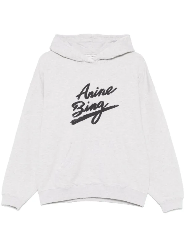 anine bing プリント グレー トレーナー