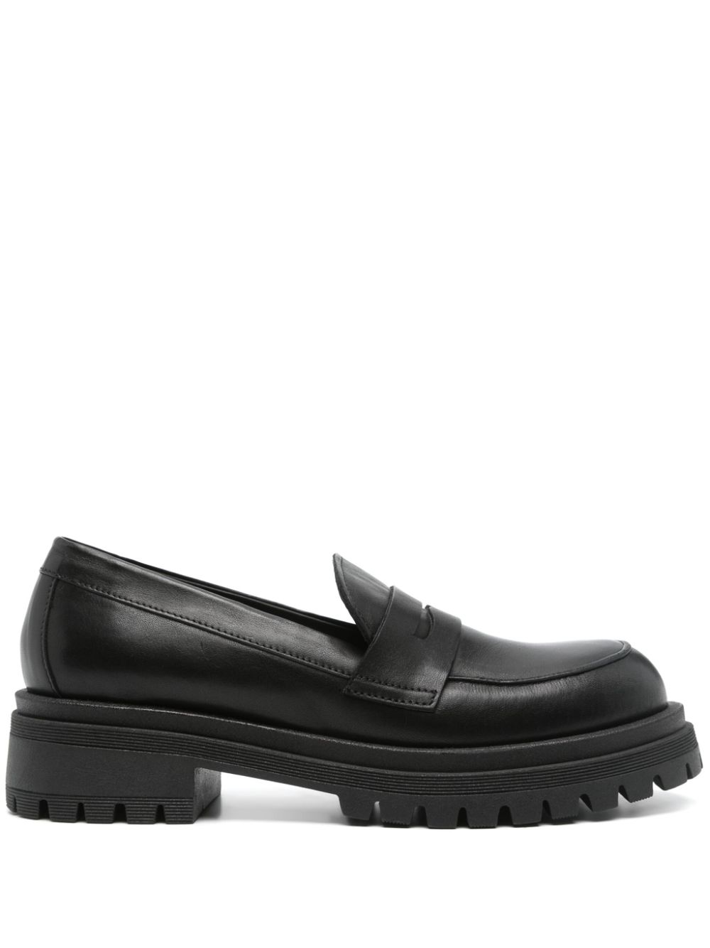 leather loafers