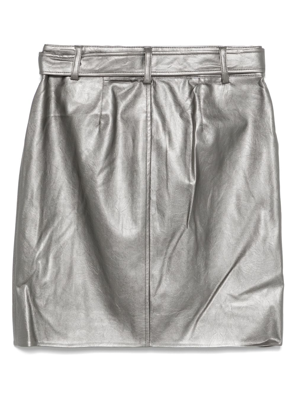 DKNY belted mini skirt - Silver