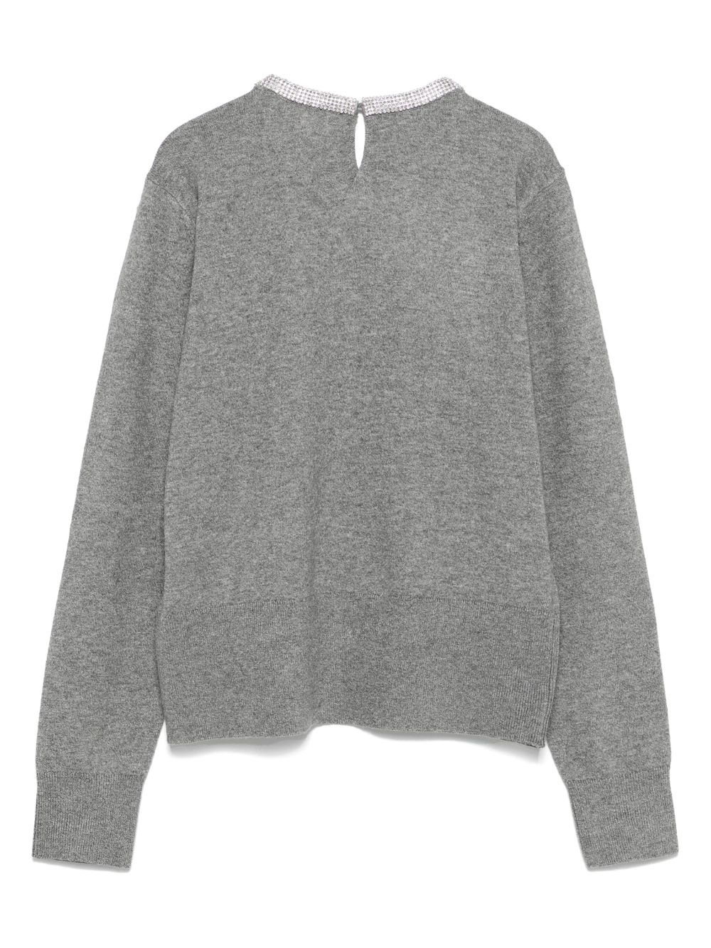 DKNY crystal-embellished sweater - Grey