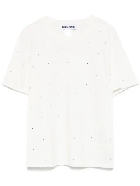 DKNY stud-embellished T-shirt