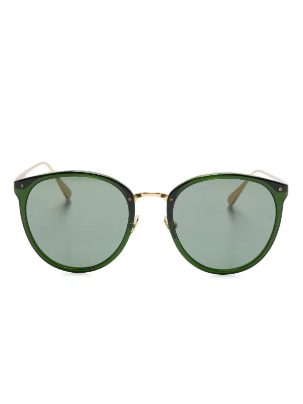 Linda Farrow Calthorpe Sunglasses in Green