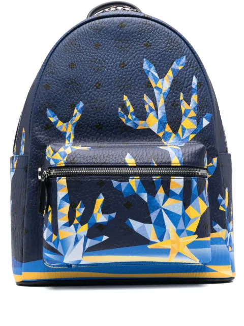 MCM geometric-print backpack
