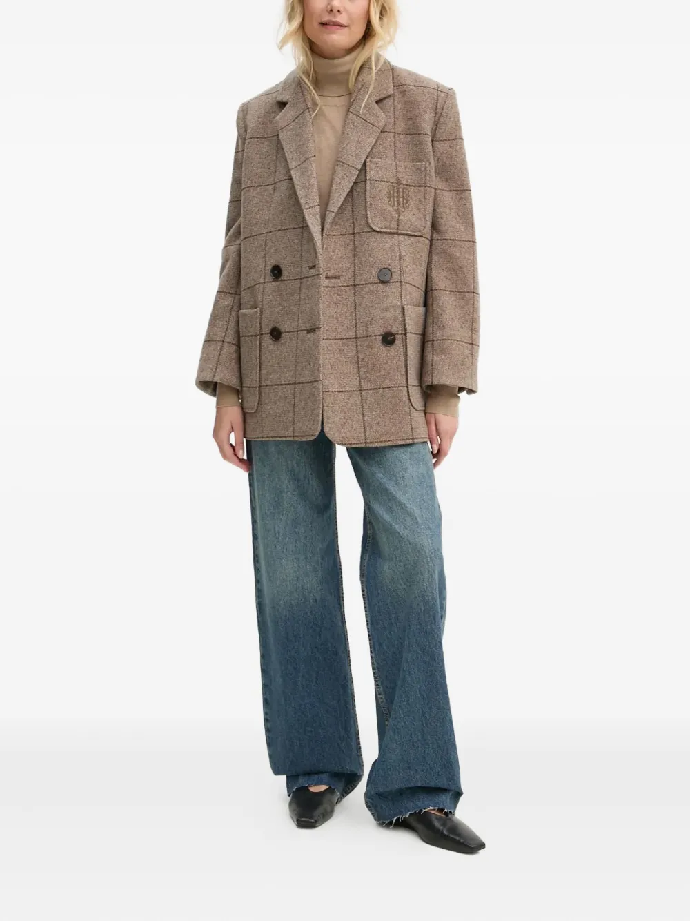 By Malene Birger Mohsen coltrui met lange mouwen Beige