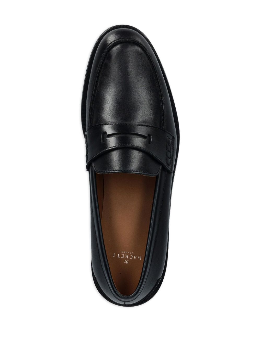 Hackett Leren loafers Zwart