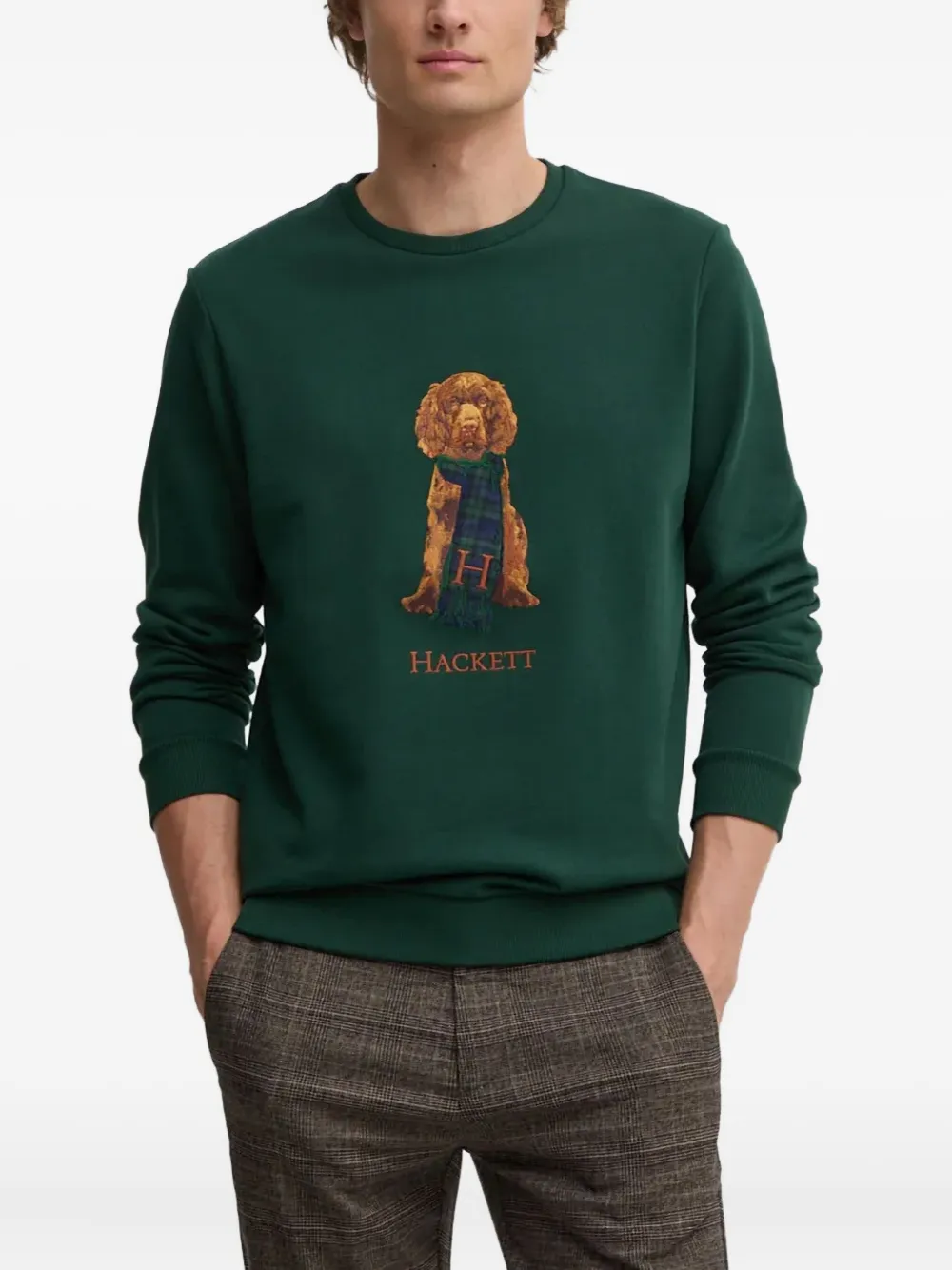 Hackett sudadera con perro estampado | verde | Image 1