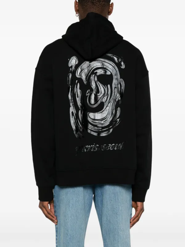 Wooyoungmi Printed Hoodie | Black | FARFETCH