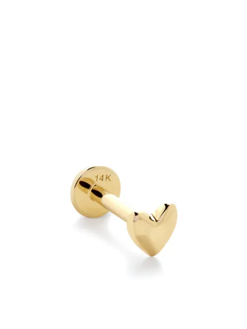 Monica Vinader pendiente Heart en oro amarillo de 14 ct