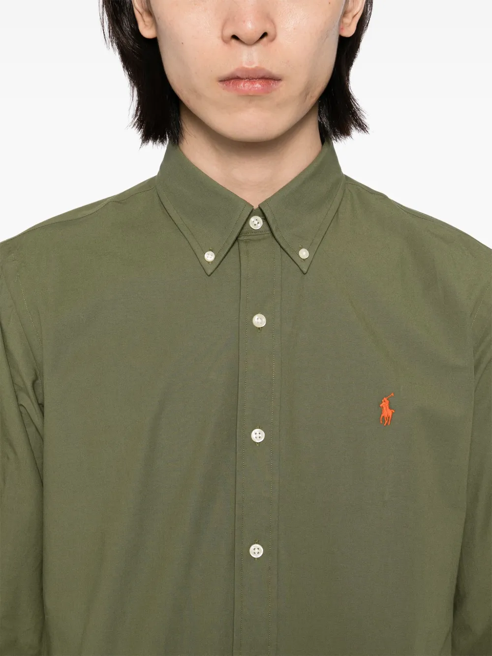 Polo Ralph Lauren Overhemd met geborduurd logo Groen