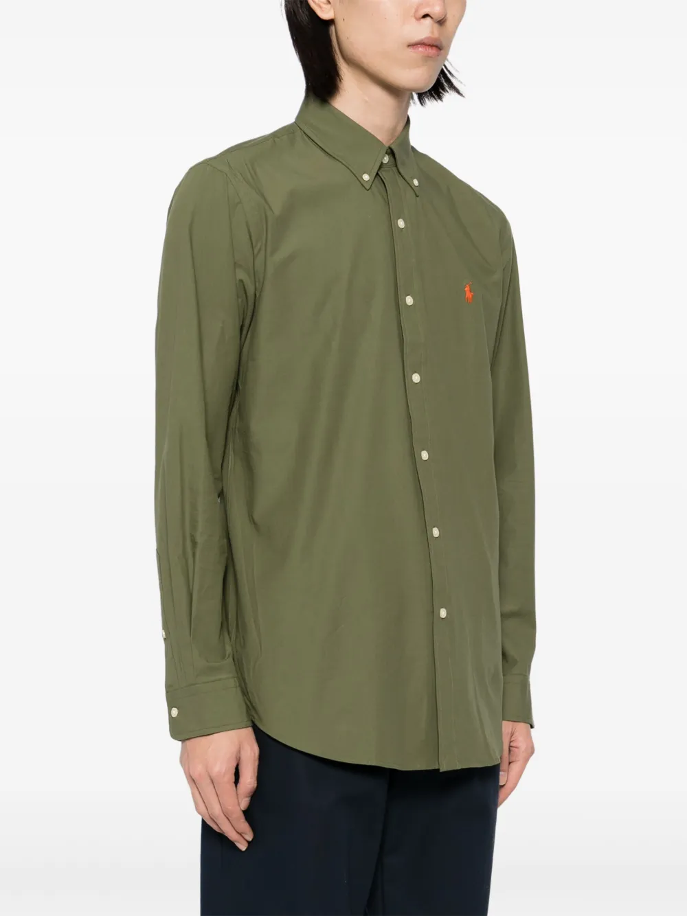 Polo Ralph Lauren Overhemd met geborduurd logo Groen