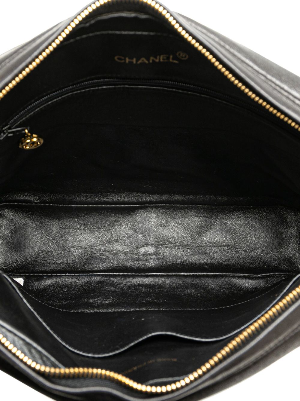 CHANEL 1994-1996 Quilted Lambskin Tassel Camera crossbody bag Women