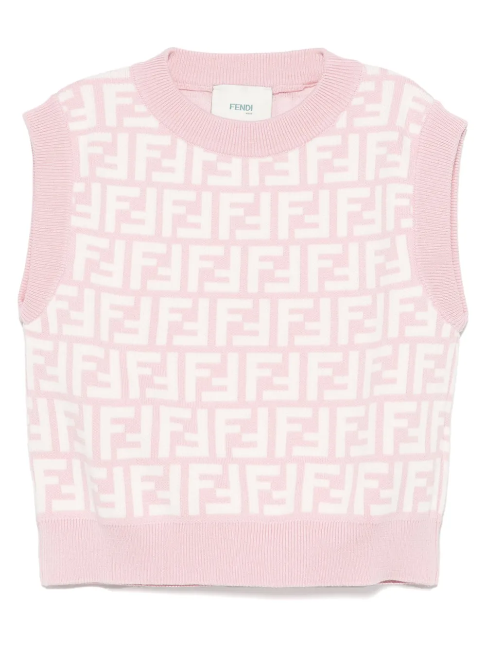 Fendi Kids Katoenen top Roze