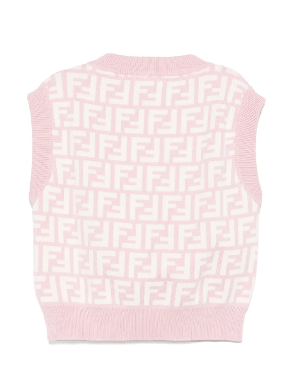 Fendi Kids Katoenen top Roze