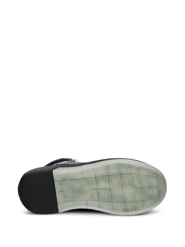 送料関税込み☆EMPORIO ARMANI ロゴ ハイカットスニーカー Emporio Armani ハイカット スニーカー | ブラック | FARFETCH JP