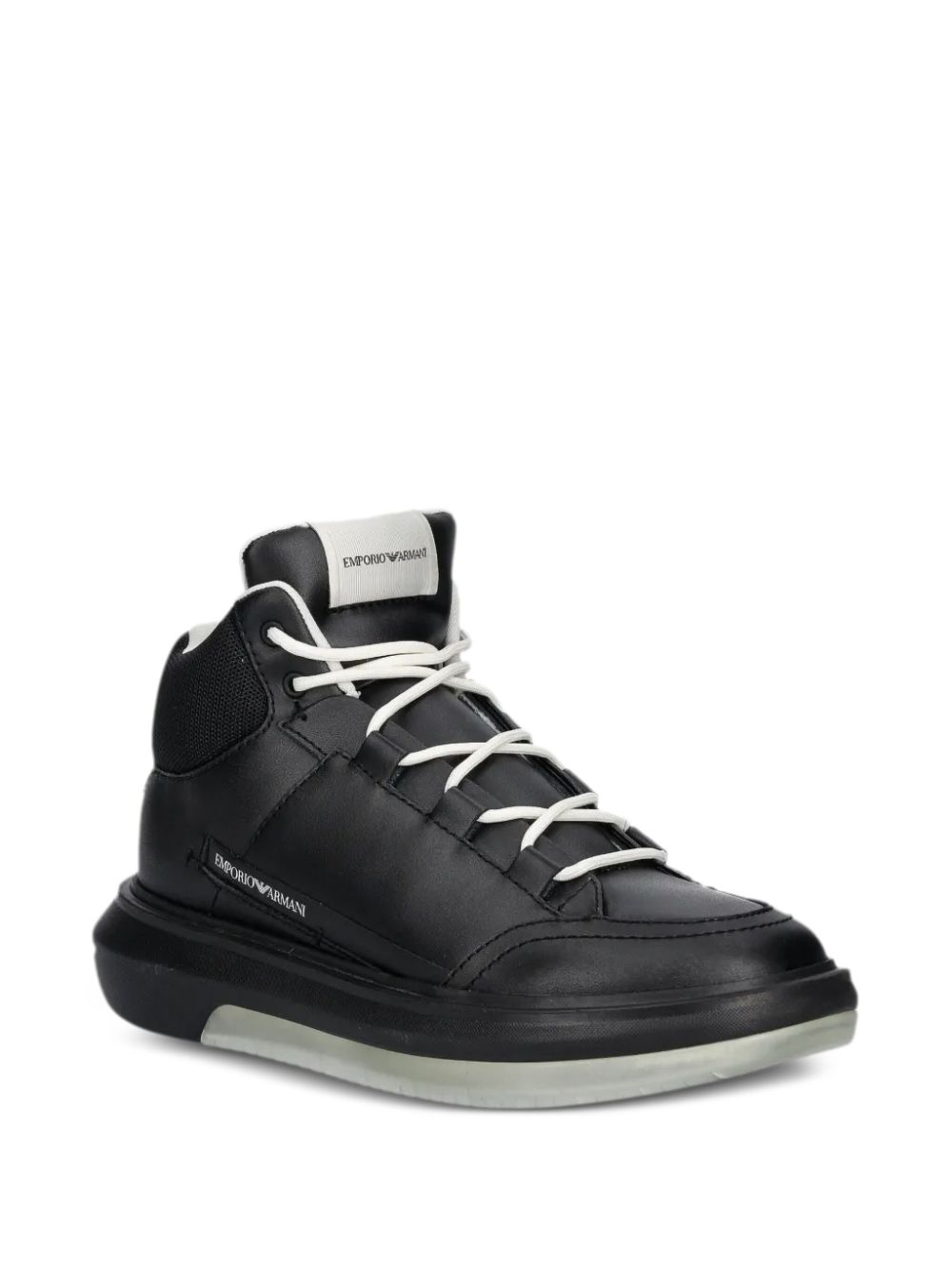 Emporio Armani panelled high-top sneakers Men