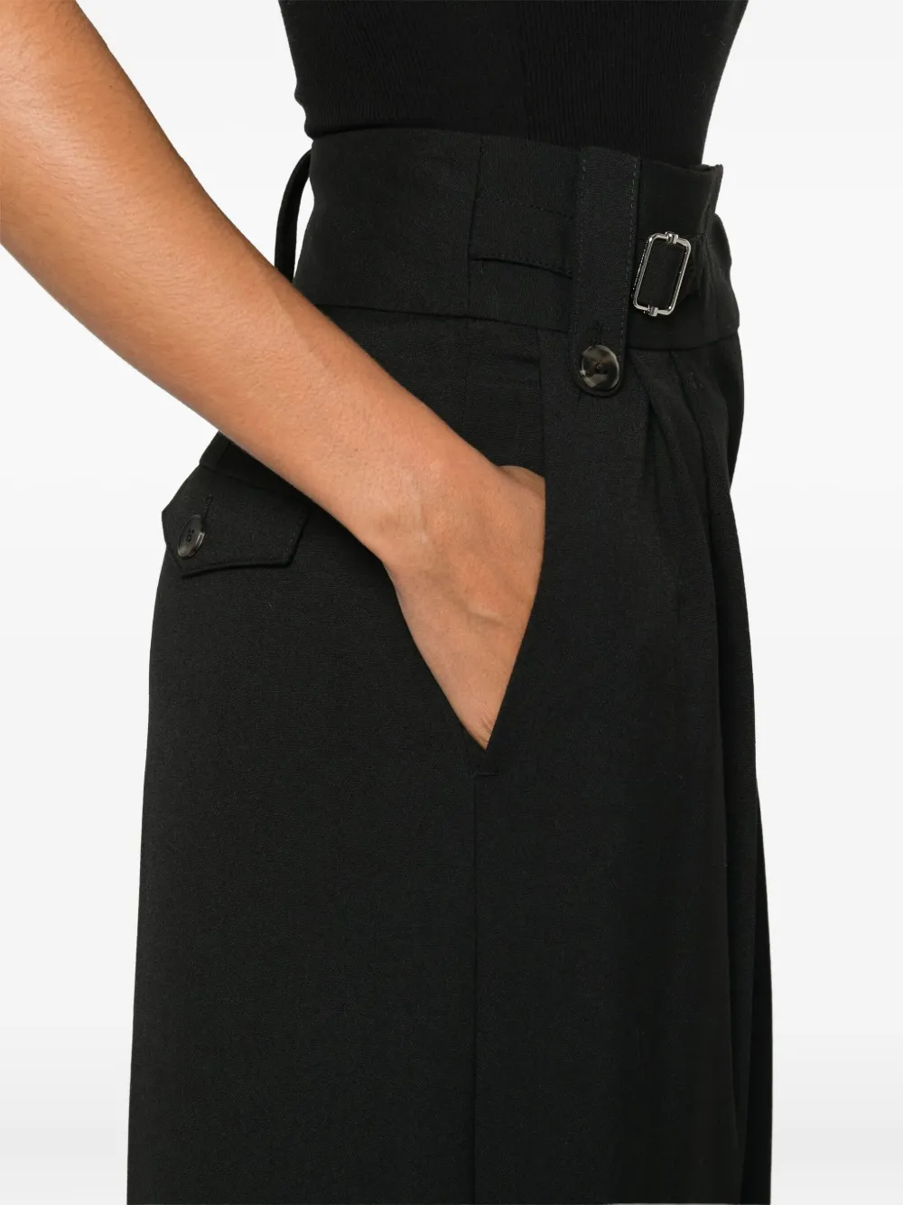 By Malene Birger Plooibroek met ceintuur Zwart