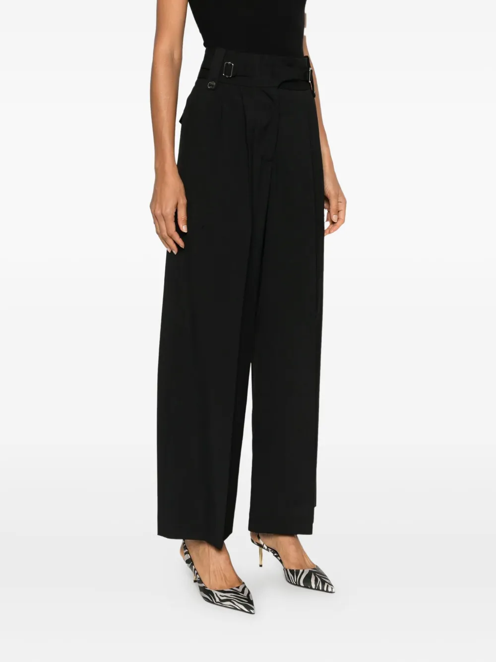 By Malene Birger Plooibroek met ceintuur Zwart