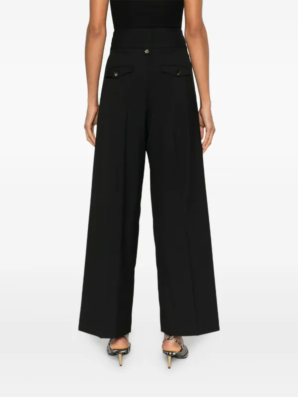 By Malene Birger Taal Pleated Belted Palazzo Pants Black FARFETCH PH
