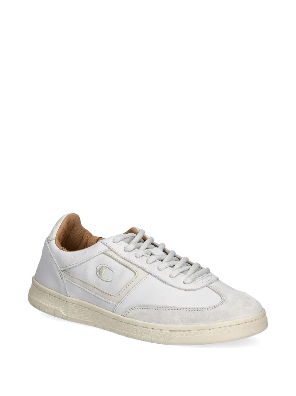 Champion logo-embroidery sneakers - Wit