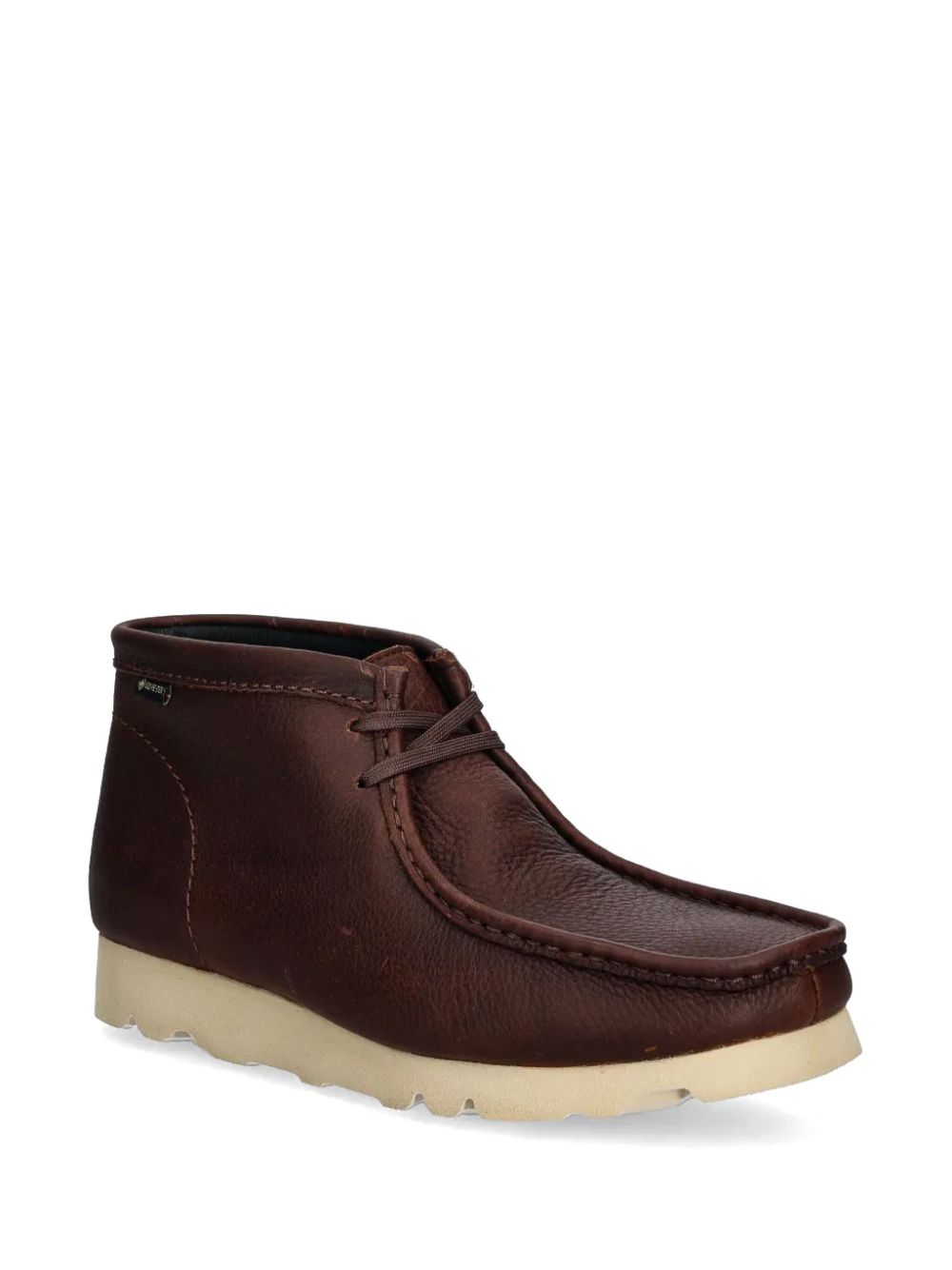 Clarks brown leather wallabees on sale