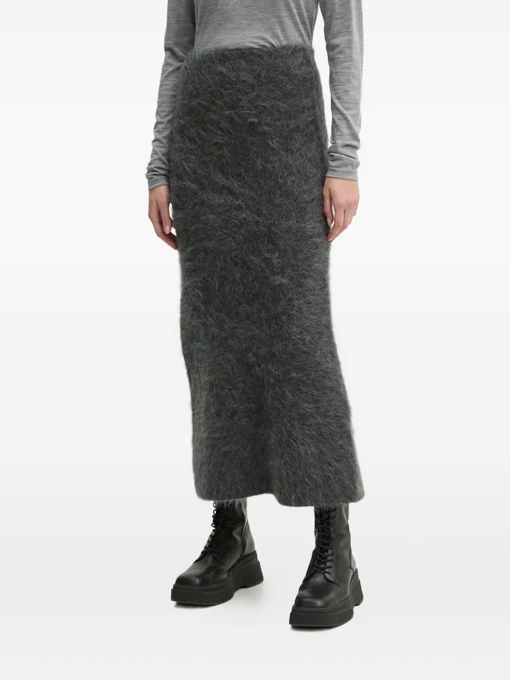 By Malene Birger Estille wool-blend skirt | Grey | Image 1