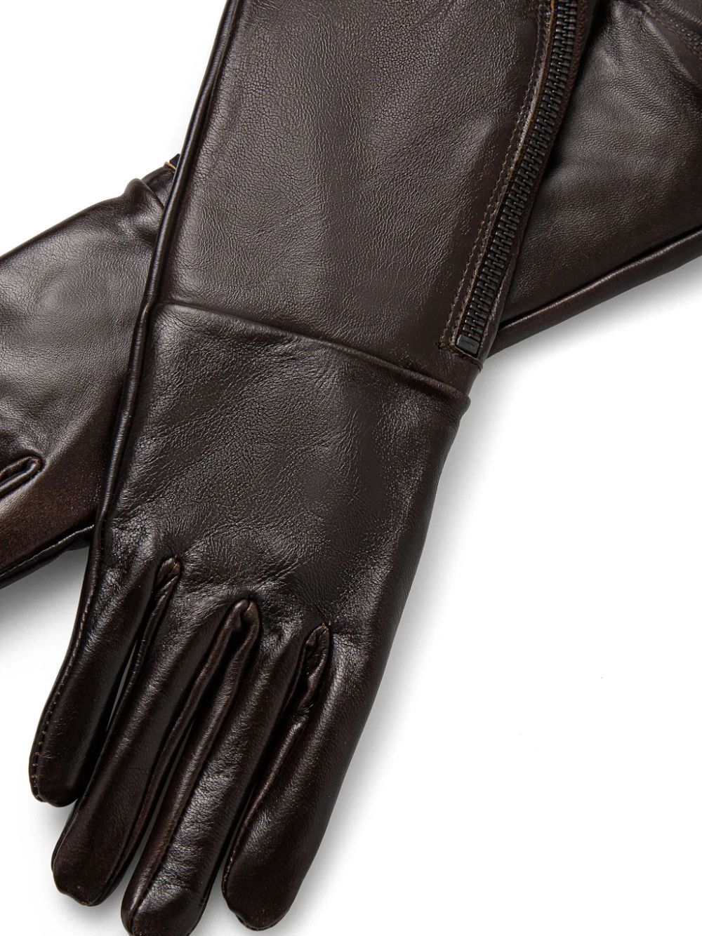 Gestuz leather gloves - Bruin