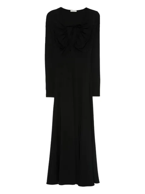 By Malene Birger Deija gathered long-sleeve maxi dress