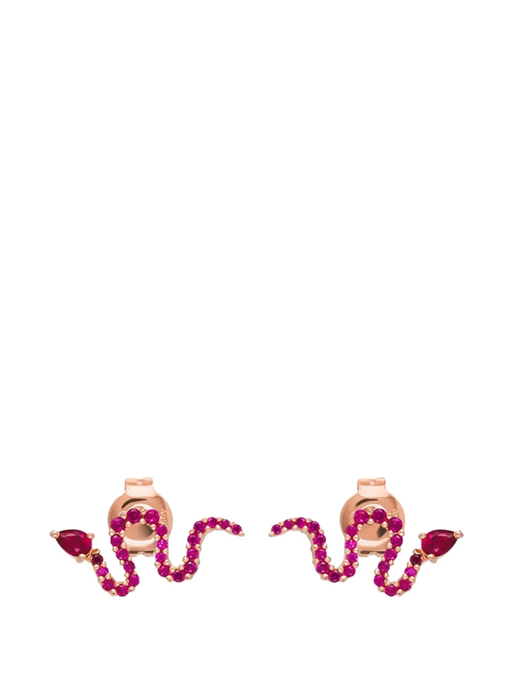 Emporio Armani snake embellished earrings - Rosa