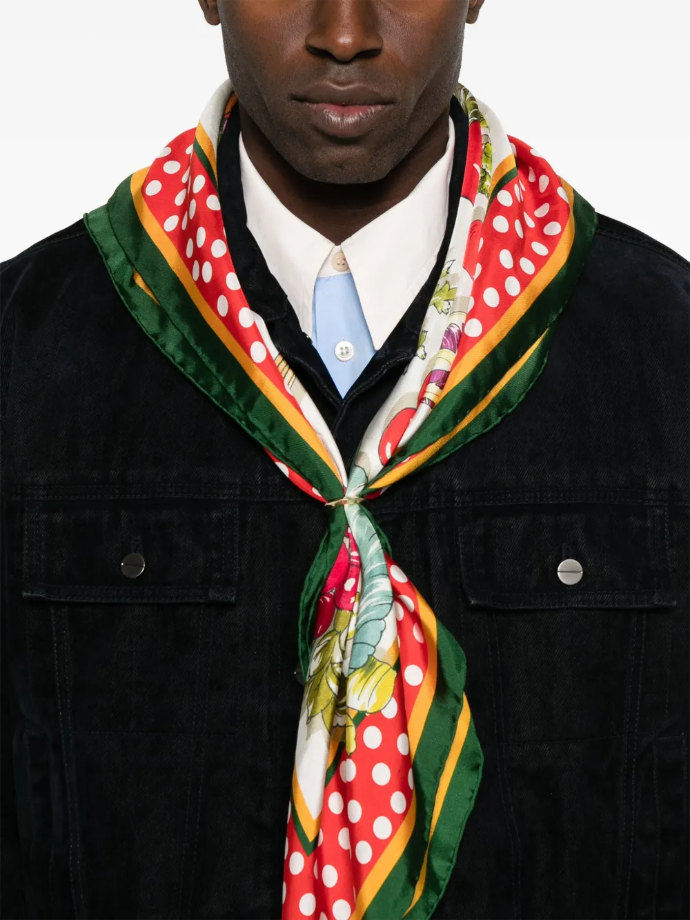 Wooyoungmi Cropped jack met glitters Zwart