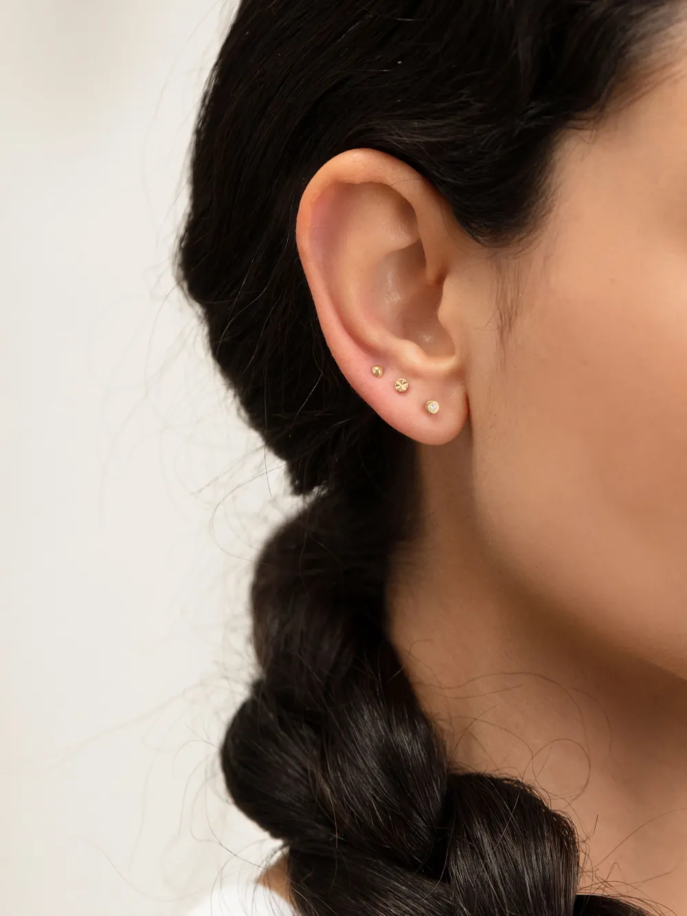 Monica Vinader 14kt Yellow Gold Mini Gem Single Earring In Gold