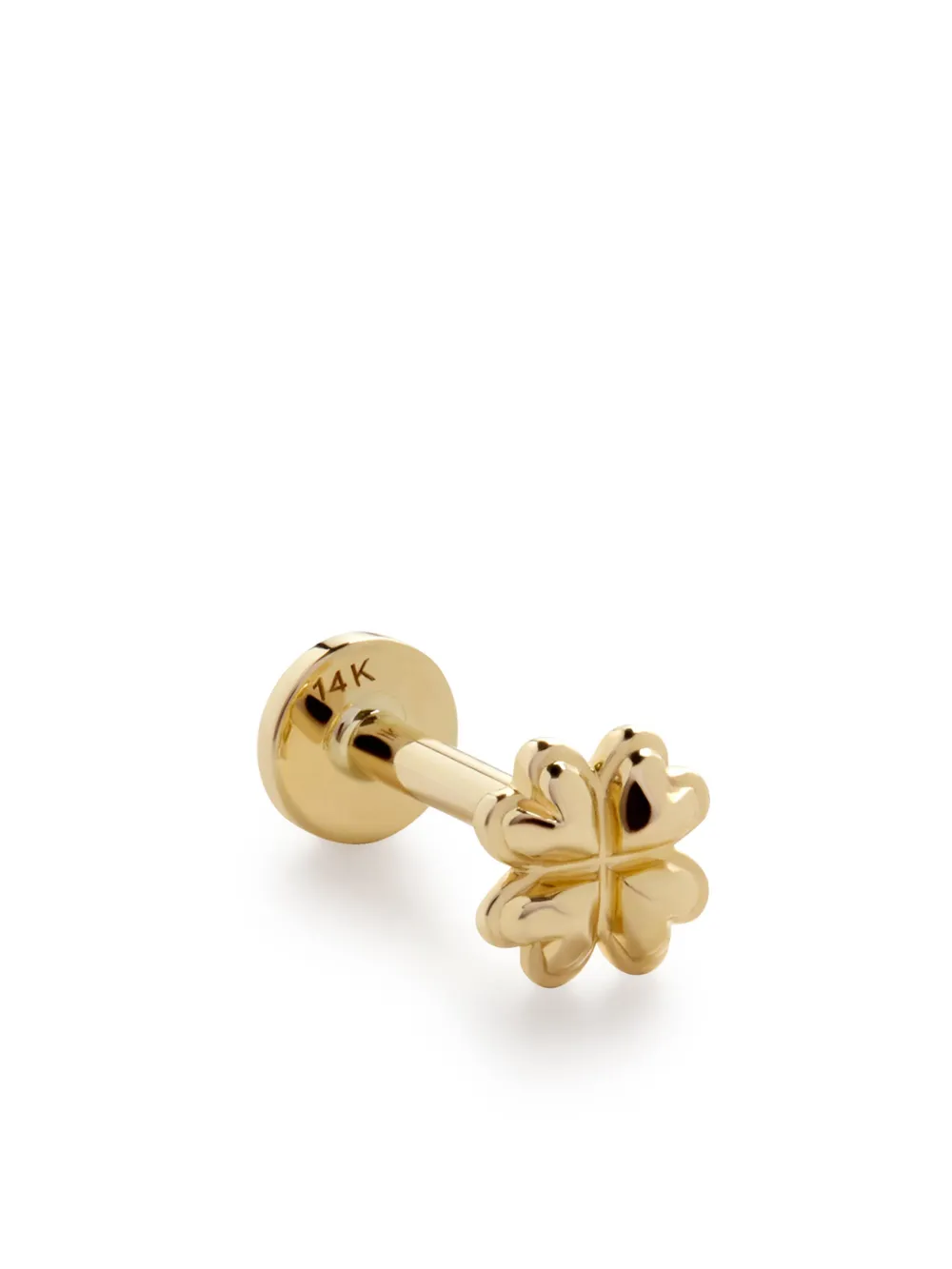 Monica Vinader 14kt yellow gold Clover single earring | Fine Jewelry | Image 2