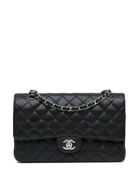 HOT SALE CHANEL 2011 Medium Classic Caviar Double Flap shoulder bag Women