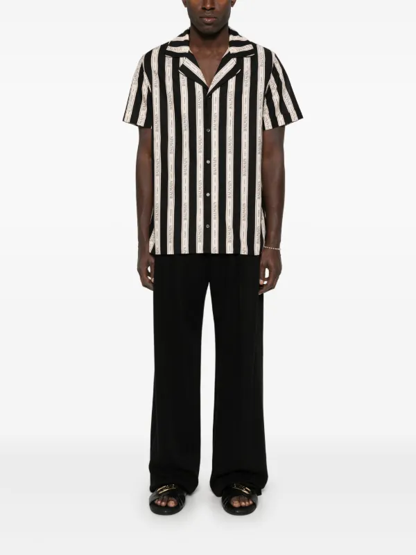 Balmain Striped Shirt | Black | FARFETCH