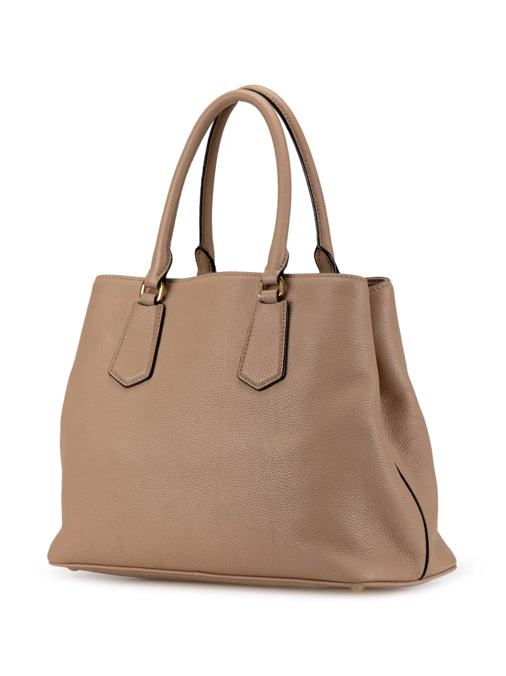 Prada Pre-Owned 2010-2024 Vitello Phenix Shopping tote bag - Bruin