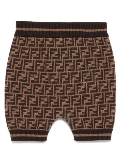 Fendi Kids knitted wool shorts