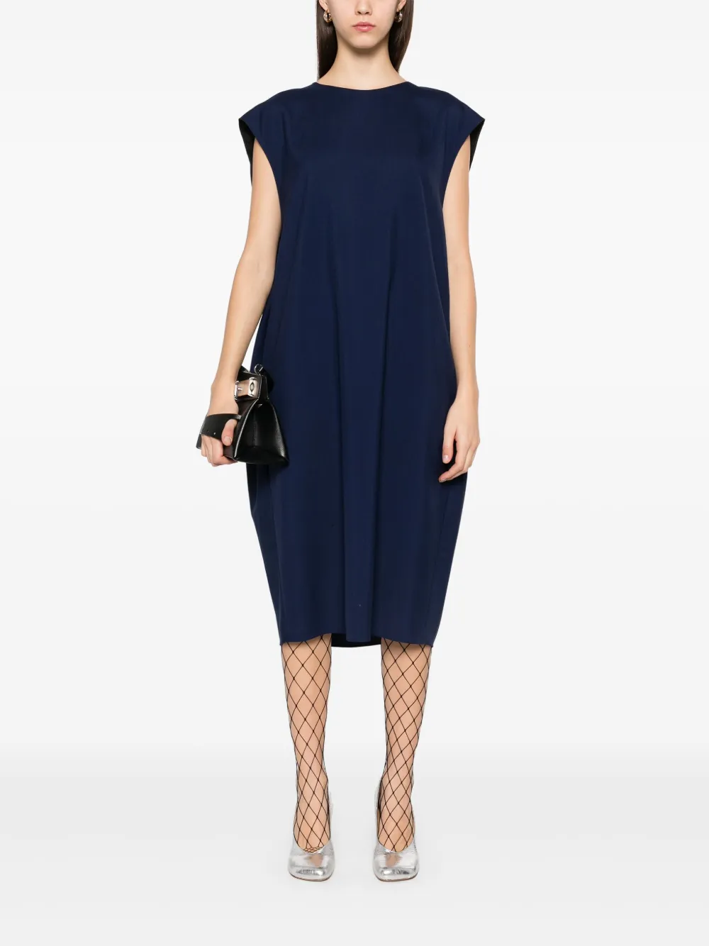 Marni Wollen midi-jurk - Blauw