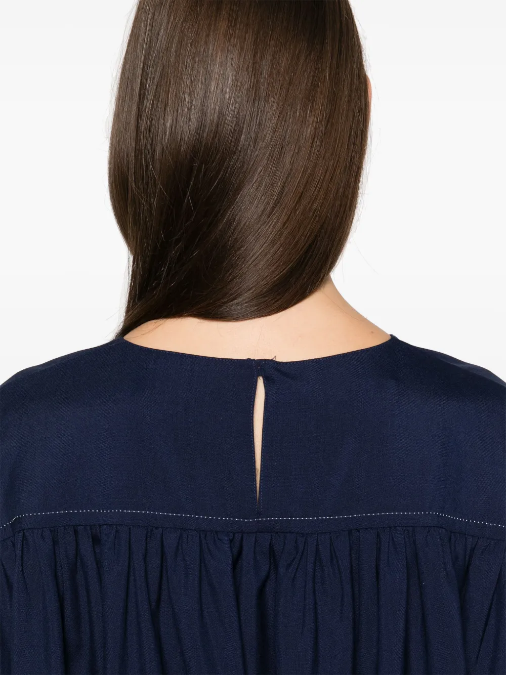 Marni Wool Midi Dress In Blue