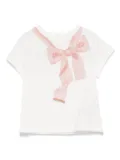 Fendi Kids printed jersey T-shirt - White