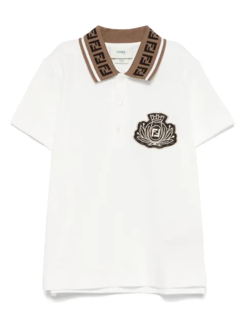 Fendi Kids Polo in piqué