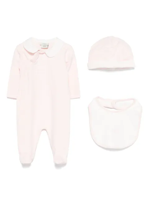 Fendi Kids embroidered-logo babygrow set