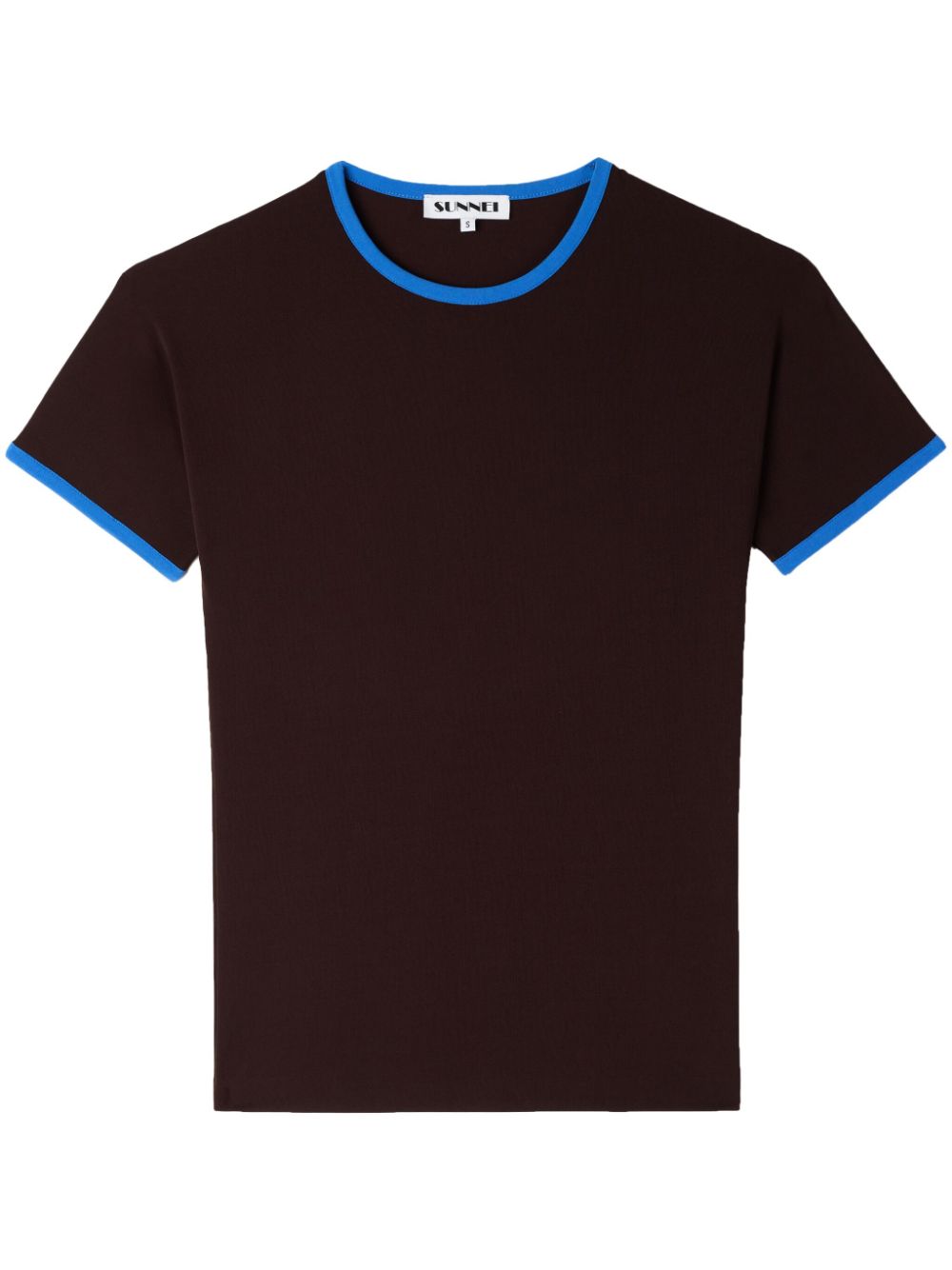 contrast-trim T-shirt