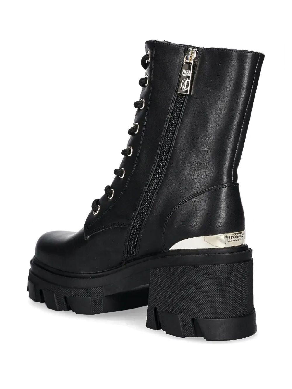 Just Cavalli logo-plaque boots Black