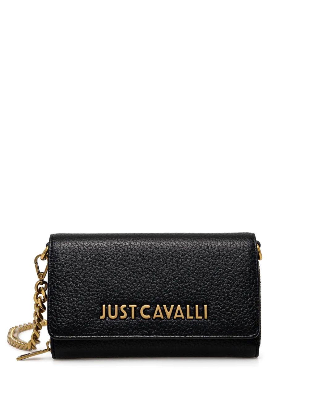 Just Cavalli leather chain wallet – Black