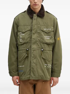 【美品今日発】HUMAN MADEスタジアムジャケット M ネイビー アイボリー サイズM HUMAN MADE STADIUM JACKETヒューマンメイド スタジャン