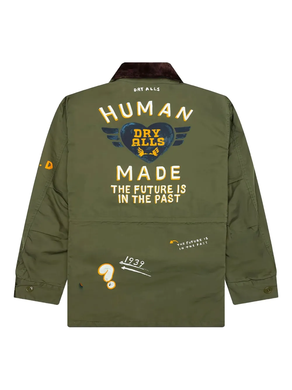  Human Made Printed Shirt Jacket - Green 